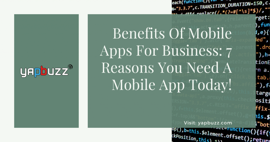 Benefits Of Mobile Apps For Business 7 Reasons You Need
